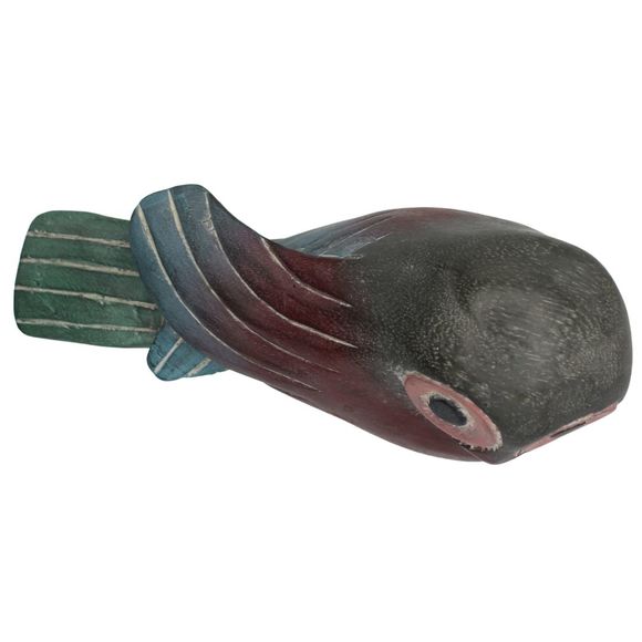 Vintage Hand Carved Wooden Owl Bird Figurine Hand Painted Decorative Sculpture - Picture 8 of 9